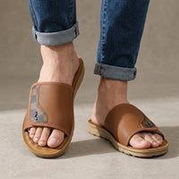 Finn Adjustable Strap Sandal in Sienna Brown