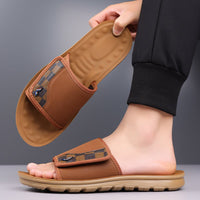 Finn Adjustable Strap Sandal in Sienna Brown