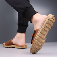 Finn Adjustable Strap Sandal in Sienna Brown