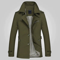 Finn Elegant Trench Coat in Green