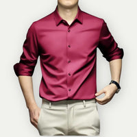 Finn Shirt with Pleated in Red