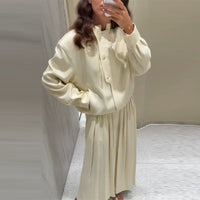Fiona Knit Cardigan in White