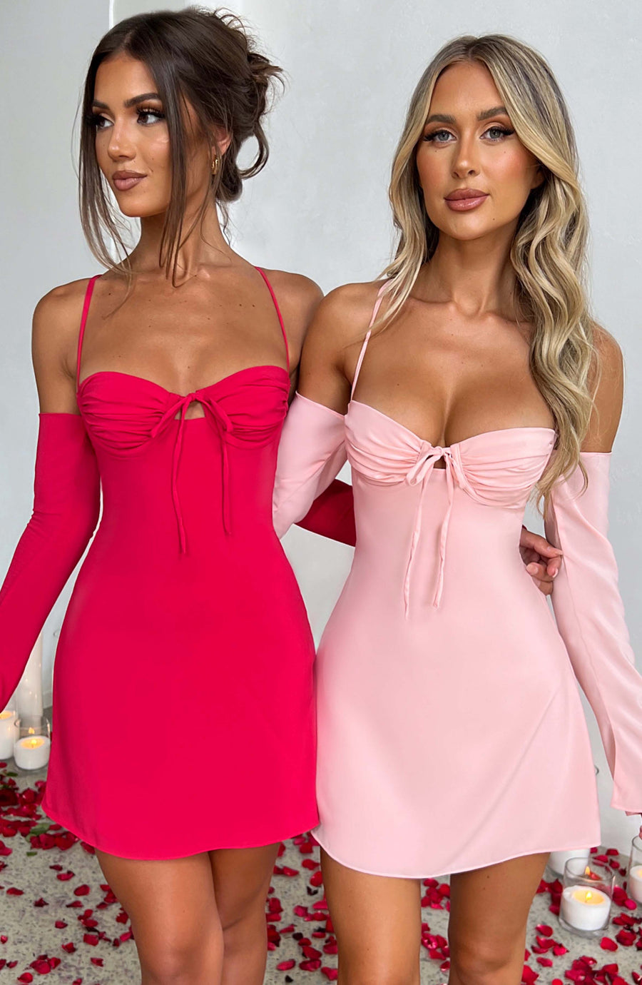 Alberta Mini Dress – Blush
