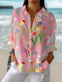 Fiona™ Spring Garden Blouse in Pink