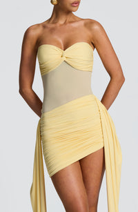Vivien Mini Dress – Lemon