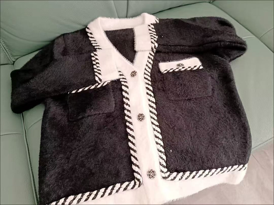 Fleur Elegant Jacket in Black