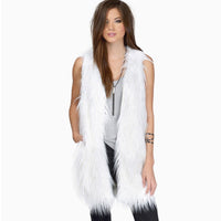 Fleur Elegant Vest with Pockets in White