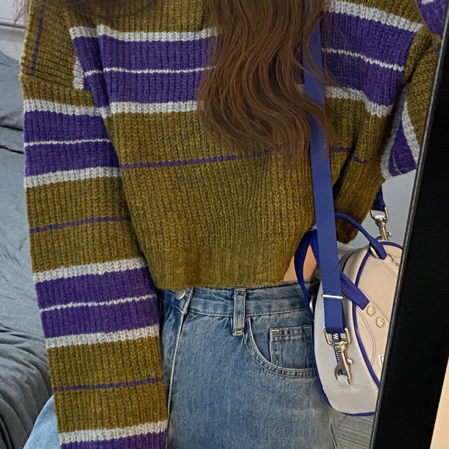 Fleur Knit Sweater in Olive