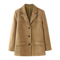 Flora Elegant Jacket in Camel
