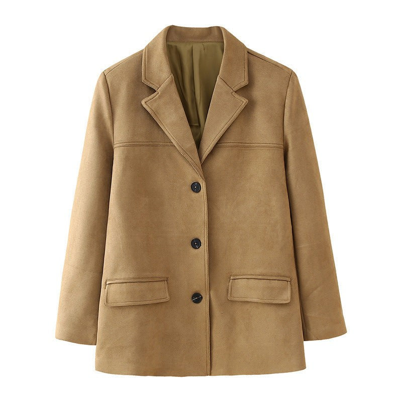 Flora Elegant Jacket in Camel