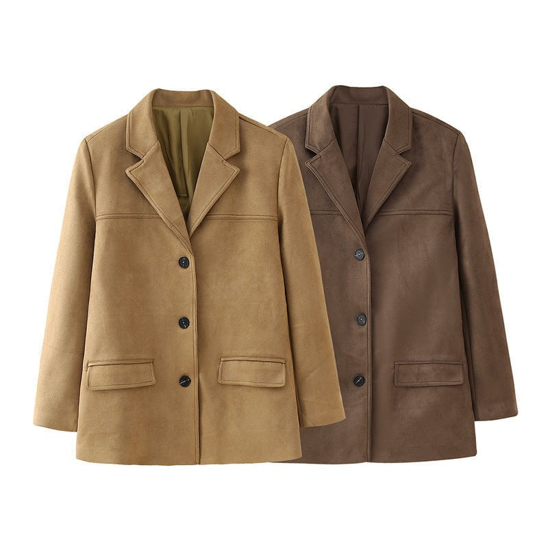 Flora Elegant Jacket in Coffee