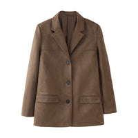 Flora Elegant Jacket in Coffee