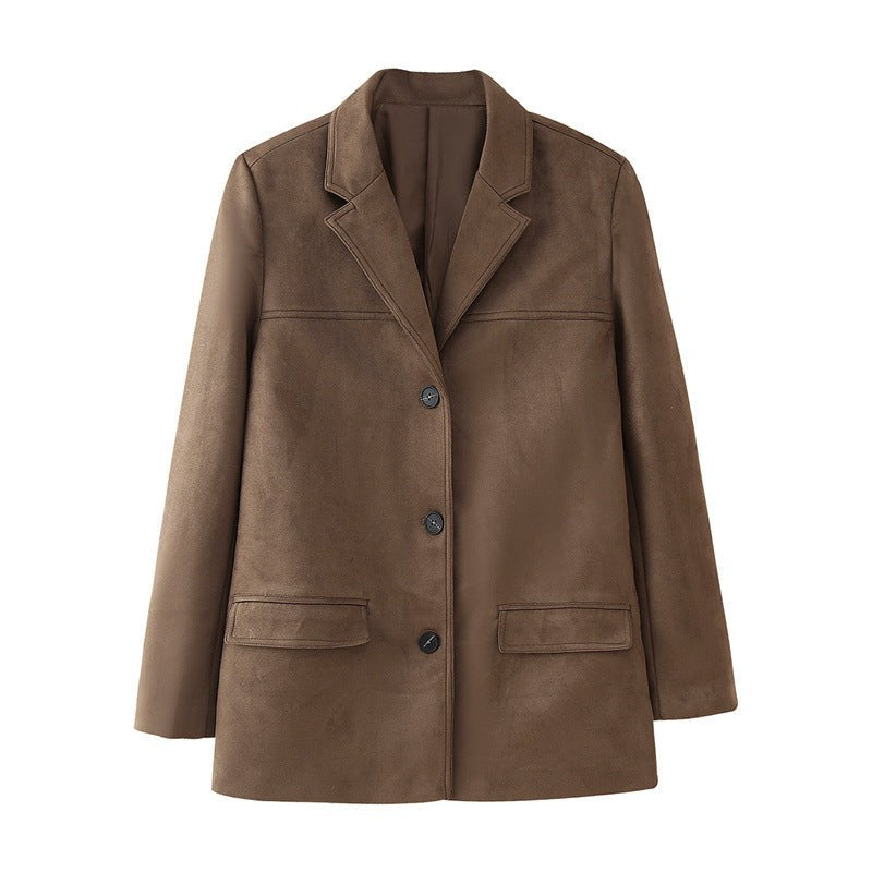 Flora Elegant Jacket in Coffee