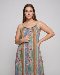 Flora Linen Kaftan