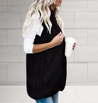 Flora Vest with Pockets in Black