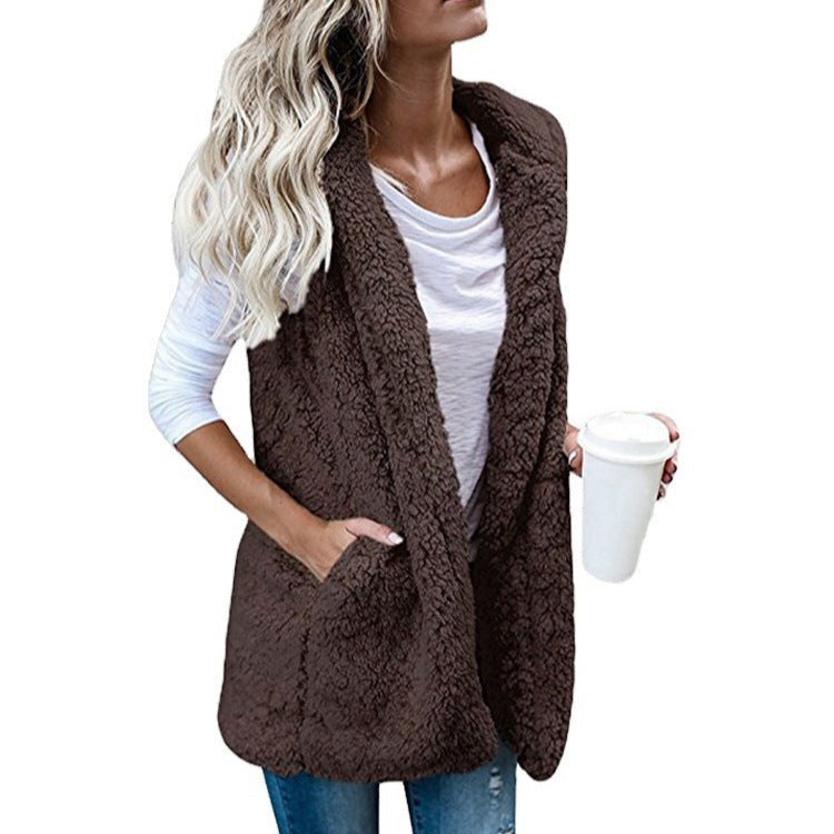 Flora Vest with Pockets in White