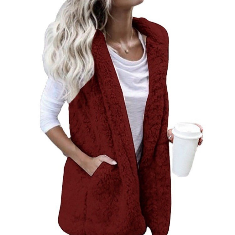 Flora Vest with Pockets in White