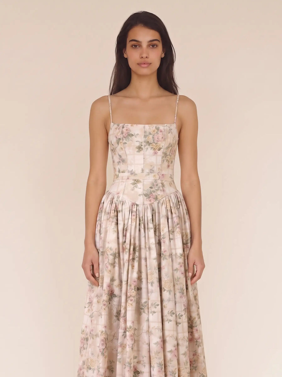 FLORAL MAXI DRESS Golden Floral 2