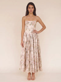 FLORAL MAXI DRESS Golden Floral 5