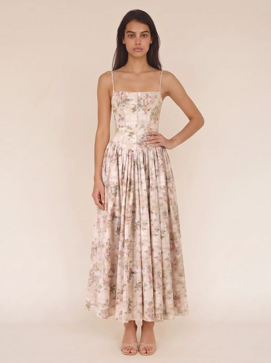 FLORAL MAXI DRESS Golden Floral 5