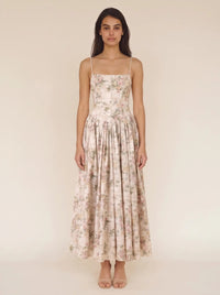 FLORAL MAXI DRESS Golden Floral 1