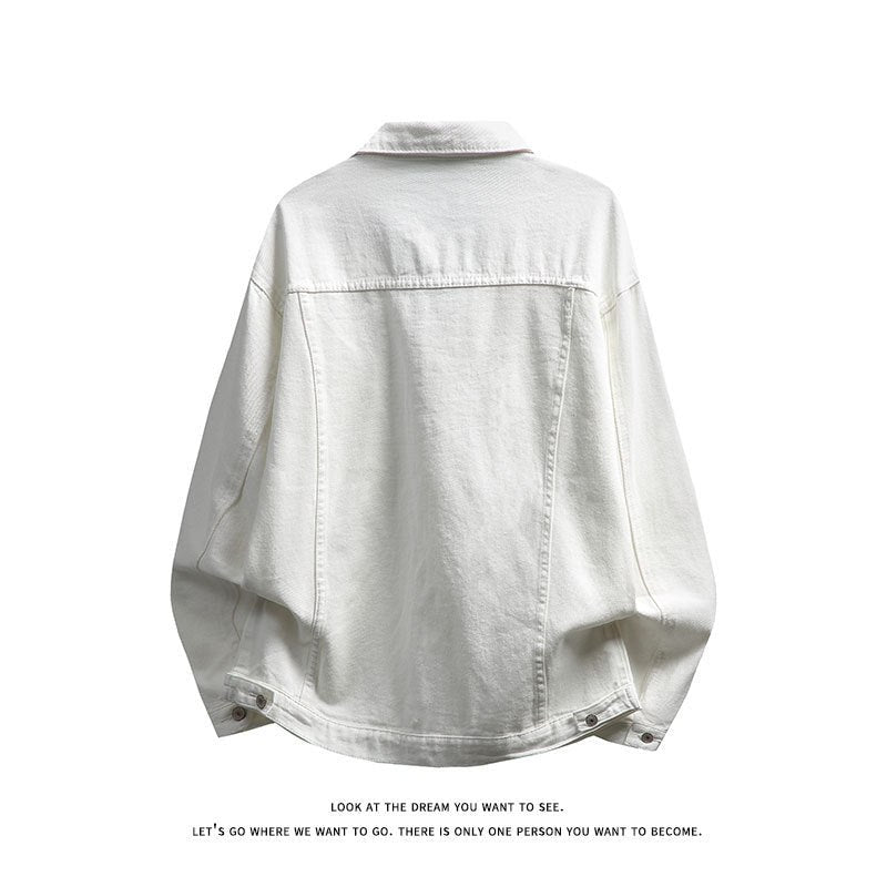 Florence Casual Jacket with Pockets in White