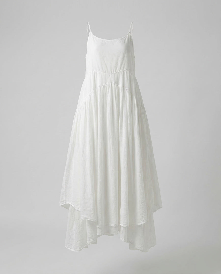 Florence Linen Maxi Dress in White