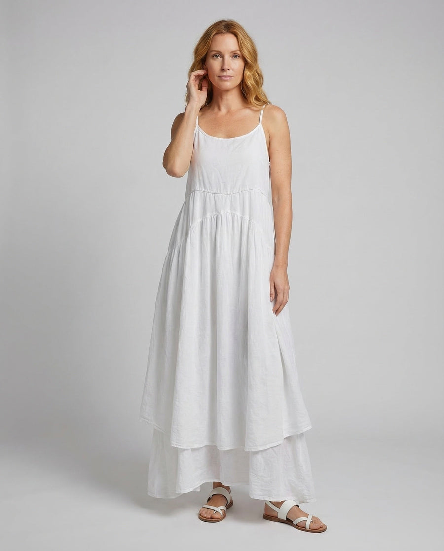 Florence Linen Maxi Dress