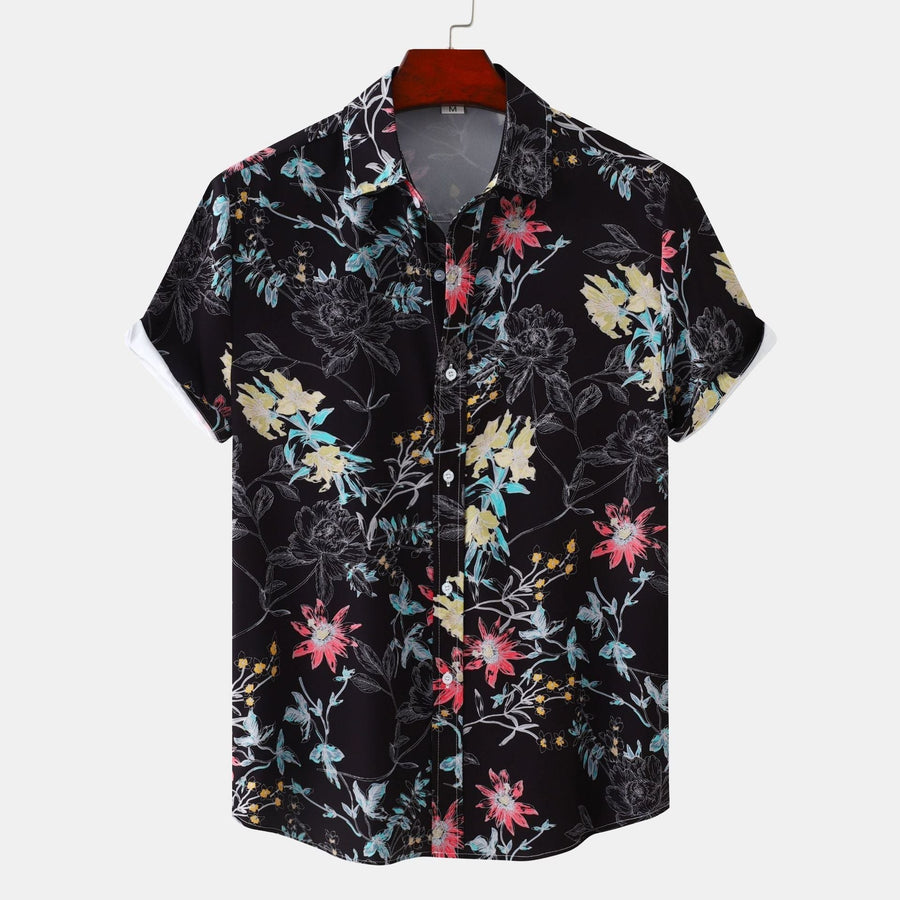 Florence Shirt with Short Sleeve in Black