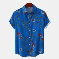 Florence Shirt with Short Sleeve in Blue