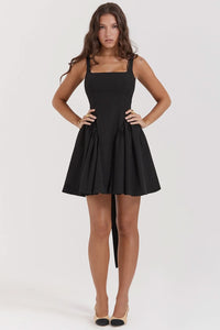 FLORENNE | BOW MINI DRESS