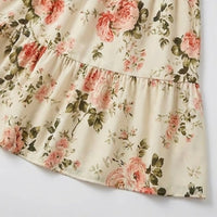 Florette Women's Floral Print Smocked Midi Dress