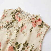 Florette Women's Floral Print Smocked Midi Dress