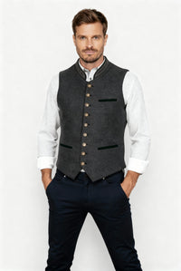 Florian Elegant Vest in Grey