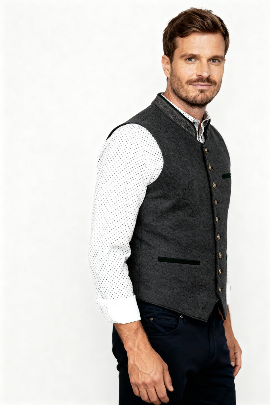 Florian Elegant Vest in Grey