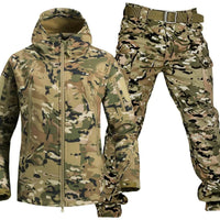 Florian Jacket with Zip Front in Camo-Grau