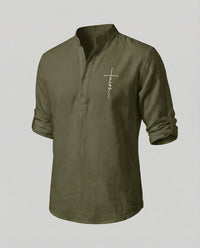 Florian Linen Shirt in Green