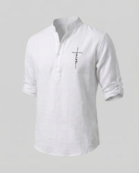 Florian Linen Shirt in White