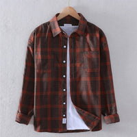 Florian Shirt with Checked in Red