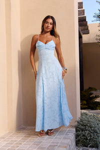 Ophelia Paradise Maxi Dress in Soft Yellow