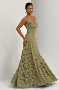 Hilda Maxi Dress – Sage