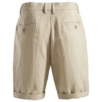 Frederik Casual Linen Shorts with Pleated