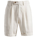 Frederik Casual Linen Shorts with Pleated