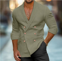Frederik Elegant Linen Jacket in Green
