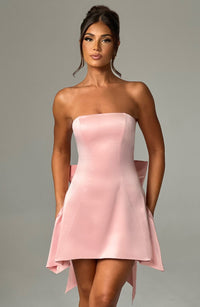 Christa Mini Dress – Blush
