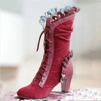 Freya Boots in Red