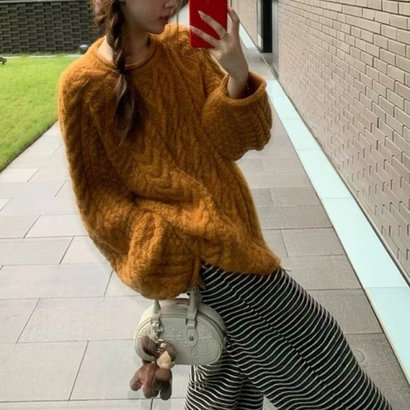 Freya Knit Sweater in Kurbisorange