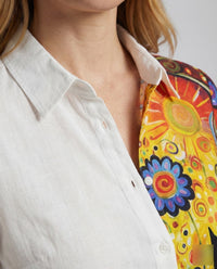 Freya Linen Shirt in Multicolour