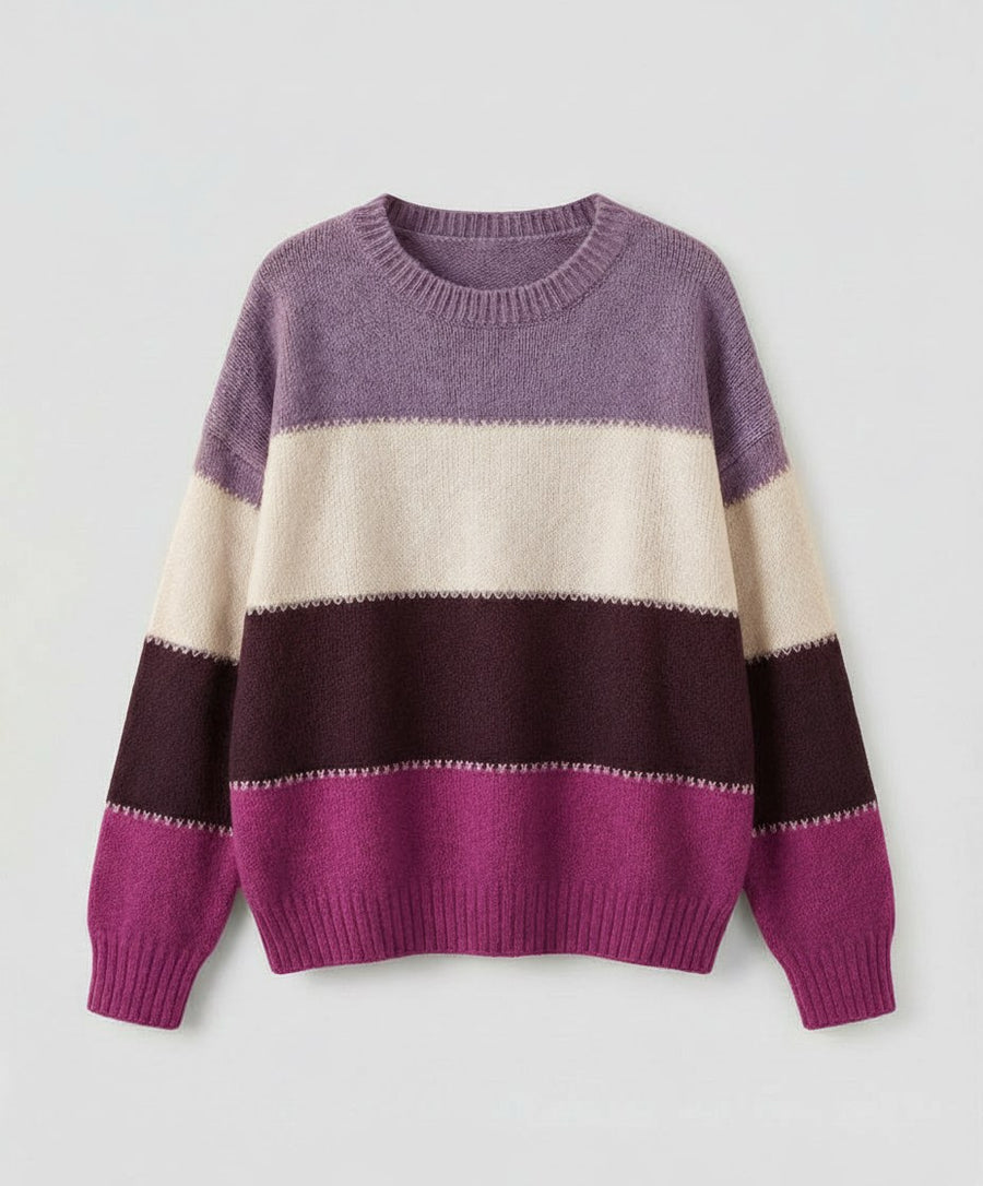 Freya Shirt with Striped in Purple