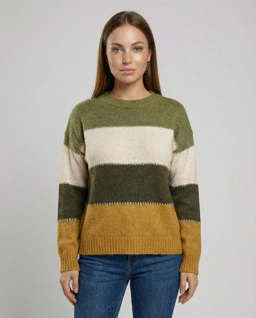 Freya Shirt with Striped in Yellow
